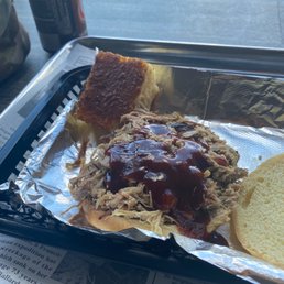 Pulled Pork Kaiser Roll Sandwich