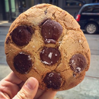 Smile To Go - Dark Chocolate Sea Salt Cookie ($3.81) - New American Near Me - New York, New York Smile To Go - Dark Chocolate Sea Salt Cookie ($3.81) - New American Near Me - New York, New York