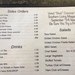 Wilma's Kountry Kitchen - Menu 10/21