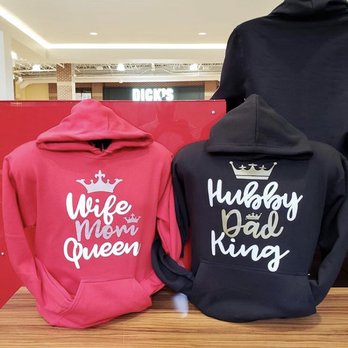 Customized Teez - Couples goal! How cute are these hoodies! Perfect gift for the hubby or wifey :) - Customized Merchandise Near Me - Glendale, Arizona