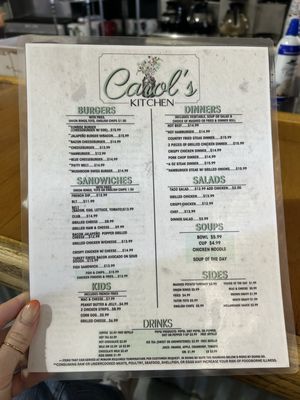 Menu photo 1 Carol's Kitchen Naples, UT
