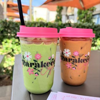 Parakeet Cafe - Newport Beach - Iced Mint Matcha Latte and Honey Cinnamon Latte - Coffee & Tea Near Me - Newport Beach, California Parakeet Cafe - Newport Beach - Iced Mint Matcha Latte and Honey Cinnamon Latte - Coffee & Tea Near Me - Newport Beach, California