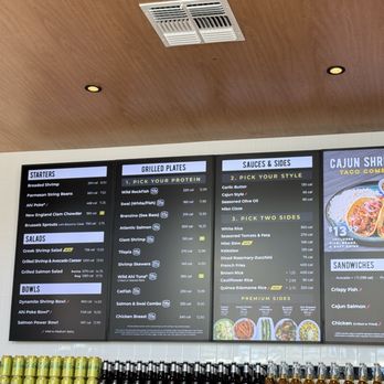 California Fish Grill - Menu as of 8/4/2025 - Seafood Near Me - San Jose, California