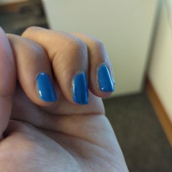Christina Nails - I feel like the nail lady rush on my nails.   I have a lot dry cuticle left and the sides of my nails are not fully coated. - Nail Salons Near Me - Newark, California
