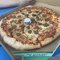 Large sausage pizza Large sausage pizza