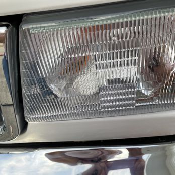 Stringer Enterprises of Florida - this headlight angles outward and it is obvious that it is crooked - RV Repair Near Me - Zephyrhills, Florida Stringer Enterprises of Florida - this headlight angles outward and it is obvious that it is crooked - RV Repair Near Me - Zephyrhills, Florida