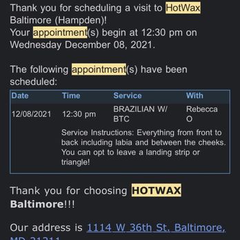 Hotwax Baltimore - Proof - Skin Care Near Me - Baltimore, Maryland