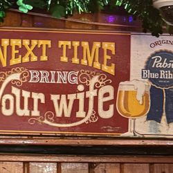 Ole Duffer's Pub - Advertising the PBR