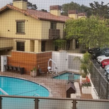 Hotel Abrego - King w/ fireplace 3rd floor view of pool and hot tub - Hotels Near Me - Monterey, California