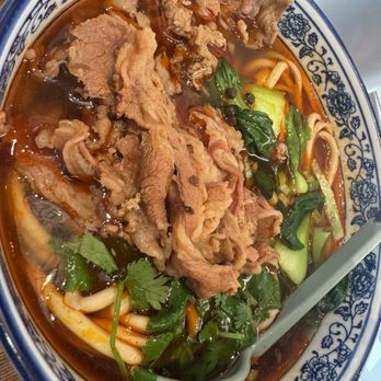 Northern Cafe RH - Hot and spicy beef noodle with fat noodles - Chinese Near Me - Rowland Heights, California