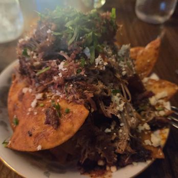 Clementine - Mole Nacho (had the slaw served on the side) - Pizza Near Me - Newberg, Oregon