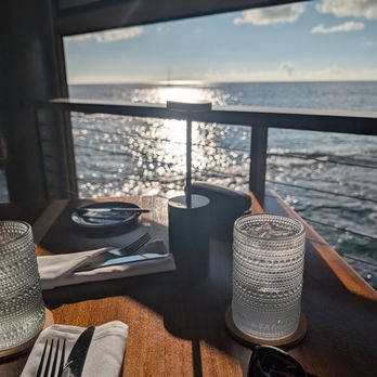 Huggo's Restaurant - View from our waterside table - Seafood Near Me - Kailua-Kona, Hawaii Huggo's Restaurant - View from our waterside table - Seafood Near Me - Kailua-Kona, Hawaii