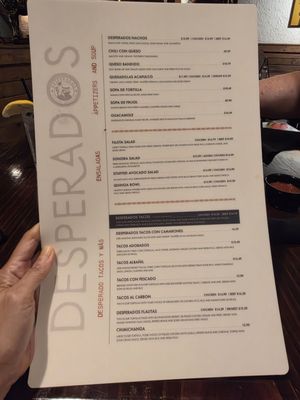 Menu photo 1 Desperados Mexican Restaurant Dallas, TX Menu photo 1 Desperados Mexican Restaurant Dallas, TX