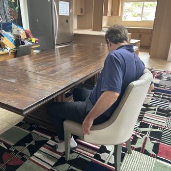 KWIK Moving - Large dining room table and 10 chairs - Movers Near Me - Marina Del Rey, California