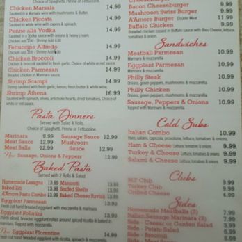 A' Amor'e Pizzeria Grill & Pub - Menu - Pizza Near Me - Pinellas Park, Florida