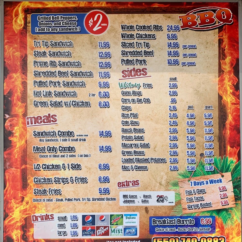 BL Quality Meats - Menu - Barbeque Near Me - Visalia, California