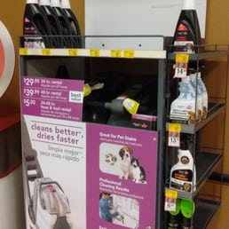 Waited 30 minutes before we left with one of these Bissell Carpet Cleaner rentals.