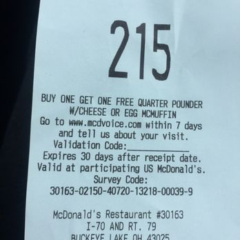 McDonald's - the price of a burger - Fast Food Near Me - Buckeye Lake, Ohio