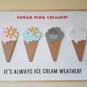 Sugar Pine Creamery - You heard it here first, folks. On this beautiful, 40-degree day! - Ice Cream & Frozen Yogurt Near Me - Plano, Texas Sugar Pine Creamery - You heard it here first, folks. On this beautiful, 40-degree day! - Ice Cream & Frozen Yogurt Near Me - Plano, Texas