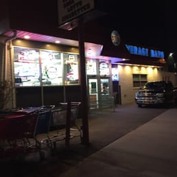 a grocery store at night