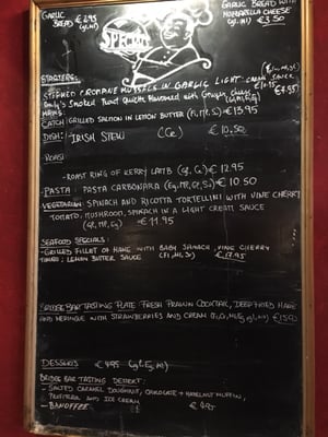 Menu photo 8 The Bridge Bar & Mooring Restaurant Portmagee, KY