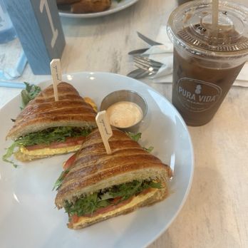 Pura Vida Miami - CROISSANT SANDWICH - Breakfast & Brunch Near Me - Dania Beach, Florida Pura Vida Miami - CROISSANT SANDWICH - Breakfast & Brunch Near Me - Dania Beach, Florida