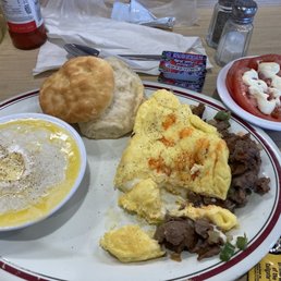 Philly Cheesesteak omelette