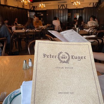 Peter Luger - Menu - Steakhouses Near Me - Brooklyn, New York Peter Luger - Menu - Steakhouses Near Me - Brooklyn, New York