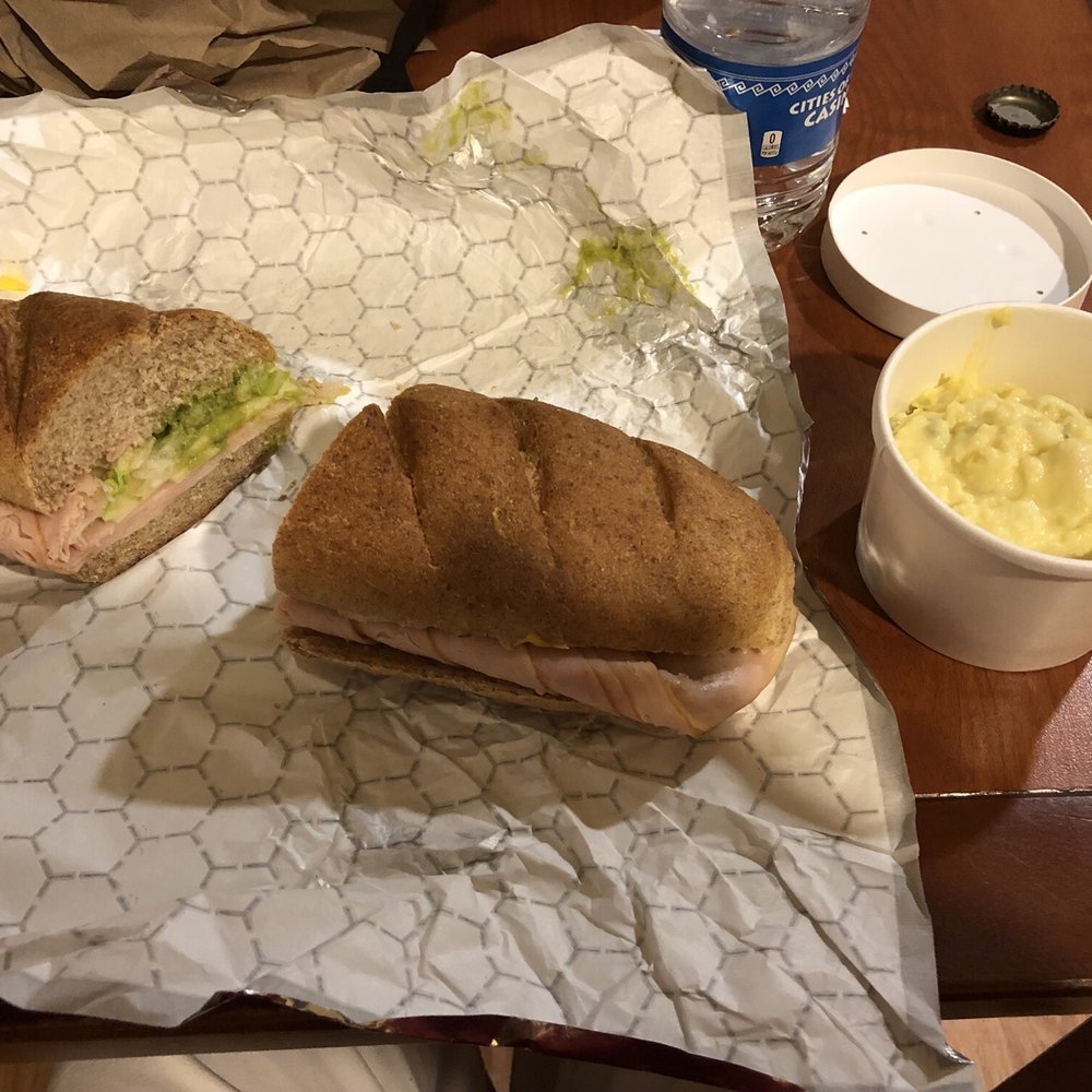 Pueblo Deli - a sandwich and a side of mashed potatoes - Cafes Near Me - Santa Fe, New Mexico