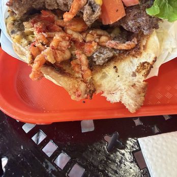 Fat Cheeks Hawaii - The amount of lobster and burger - Sandwiches Near Me - Honolulu, Hawaii
