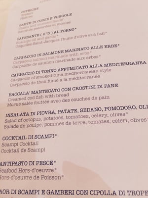 Menu photo 2 Marciana Venezia, VE Menu photo 2 Marciana Venezia, VE