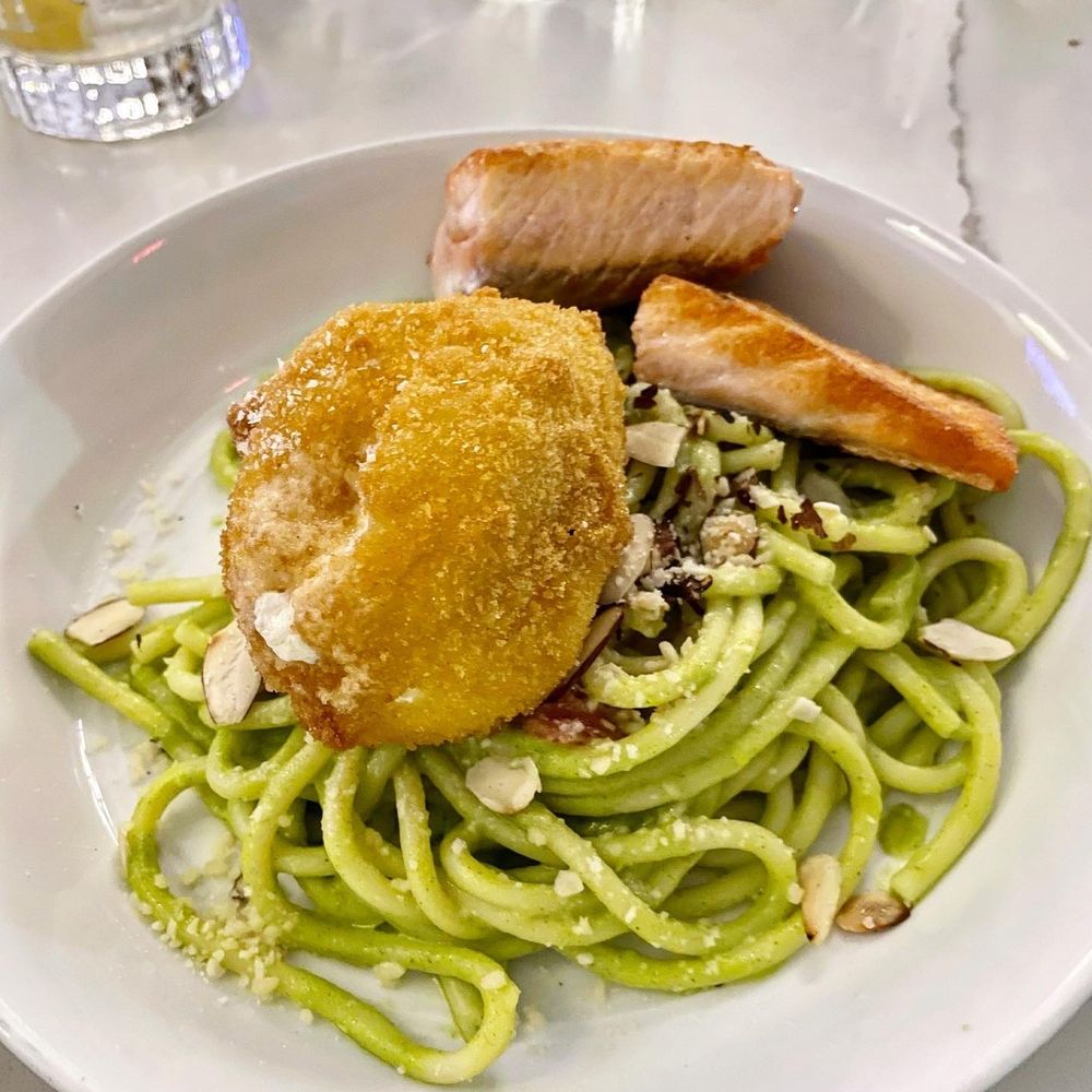Maison Cheryl - Bucatini Fried Burrata - French Near Me - Arlington, Virginia