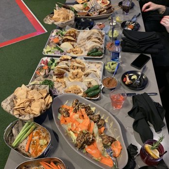 Topgolf - This was all of the left over food after everyone was done eating. - Golf Near Me - Las Vegas, Nevada Topgolf - This was all of the left over food after everyone was done eating. - Golf Near Me - Las Vegas, Nevada