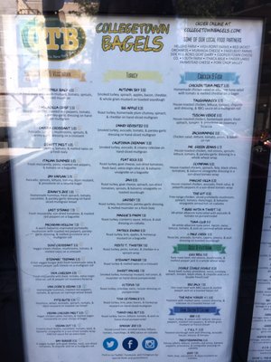 Menu photo 8 Collegetown Bagels Ithaca, NY