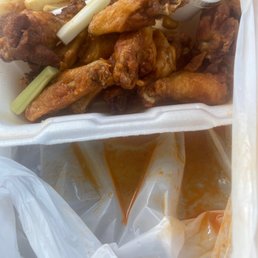 Wings to go. Wings to go.