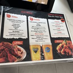 Lunch special menu Lunch special menu