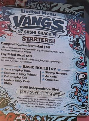 Menu photo 5 Vang’s Sushi Shack Virginia Beach, VA Menu photo 5 Vang’s Sushi Shack Virginia Beach, VA