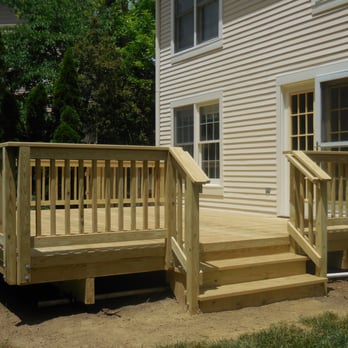 Dynamic Renovations - New deck with staircase and rails. - Windows Installation Near Me - Ashburn, Virginia Dynamic Renovations - New deck with staircase and rails. - Windows Installation Near Me - Ashburn, Virginia