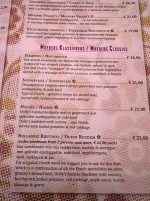 Menu photo 4 Moeders Amsterdam, NH