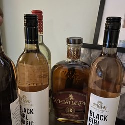 Absolutely Wine & Spirits - The hard to find McBride sister Black girl magic), moscato and my father favorite (whistle pig)