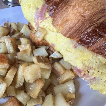 My French Cafe - Ham and cheese egg sandwich with home-fries - Bakeries Near Me - Windermere, Florida My French Cafe - Ham and cheese egg sandwich with home-fries - Bakeries Near Me - Windermere, Florida