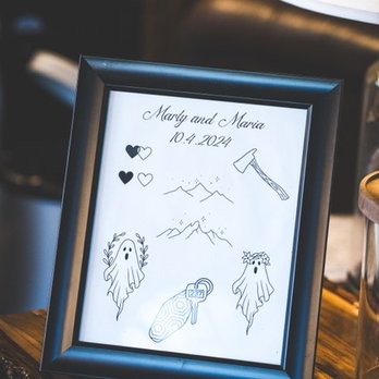 Driftwood Tattoo & Piercing Studio - Custom flash art for our wedding - Tattoo Near Me - Estes Park, Colorado