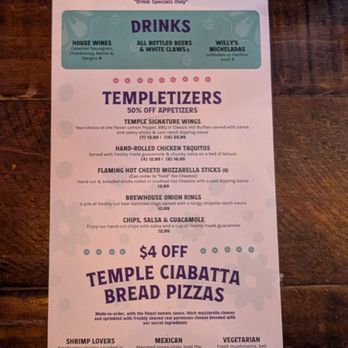 Temple Bar Urban Eats - Drink menu - Bars Near Me - West Covina, California Temple Bar Urban Eats - Drink menu - Bars Near Me - West Covina, California