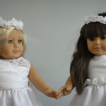 Candy's Collections & Alterations - Custom doll dresses to match first communion dresses - Sewing & Alterations Near Me - Atkinson, New Hampshire Candy's Collections & Alterations - Custom doll dresses to match first communion dresses - Sewing & Alterations Near Me - Atkinson, New Hampshire