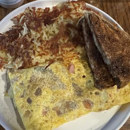 Denver Omelette - Marble Rye Toast Denver Omelette - Marble Rye Toast