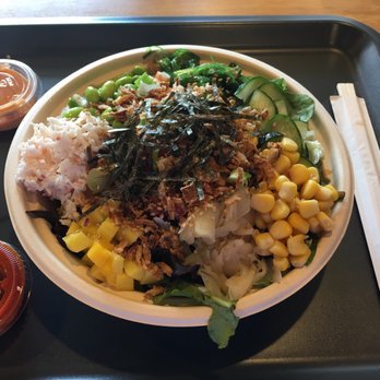 Poke Tiki - Medium Poke Bowl (3fish) - Hawaiian Near Me - Tustin, California Poke Tiki - Medium Poke Bowl (3fish) - Hawaiian Near Me - Tustin, California