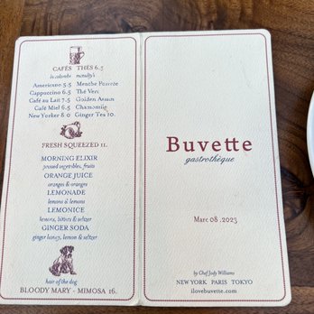 Buvette - Menu - French Near Me - New York, New York Buvette - Menu - French Near Me - New York, New York