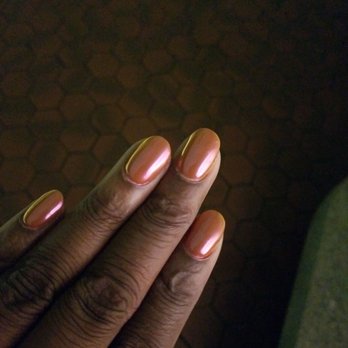 Persimmon Nail Spa - Love my Daisy 488 and chrome 05 combination! - Nail Salons Near Me - Washington, DC, District of Columbia