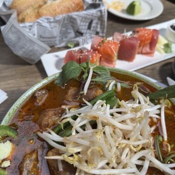 Bedford Gardens Restaurant  - Bun Bo Hue Spicy Beef Noodle Soup,  original banh mi, sashimi special roll - Sushi Bars Near Me - Brooklyn, New York