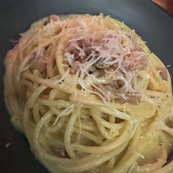 Ombra Italian Eatery - Bucatini Carbonara - Italian Near Me - San Juan, Puerto Rico Ombra Italian Eatery - Bucatini Carbonara - Italian Near Me - San Juan, Puerto Rico
